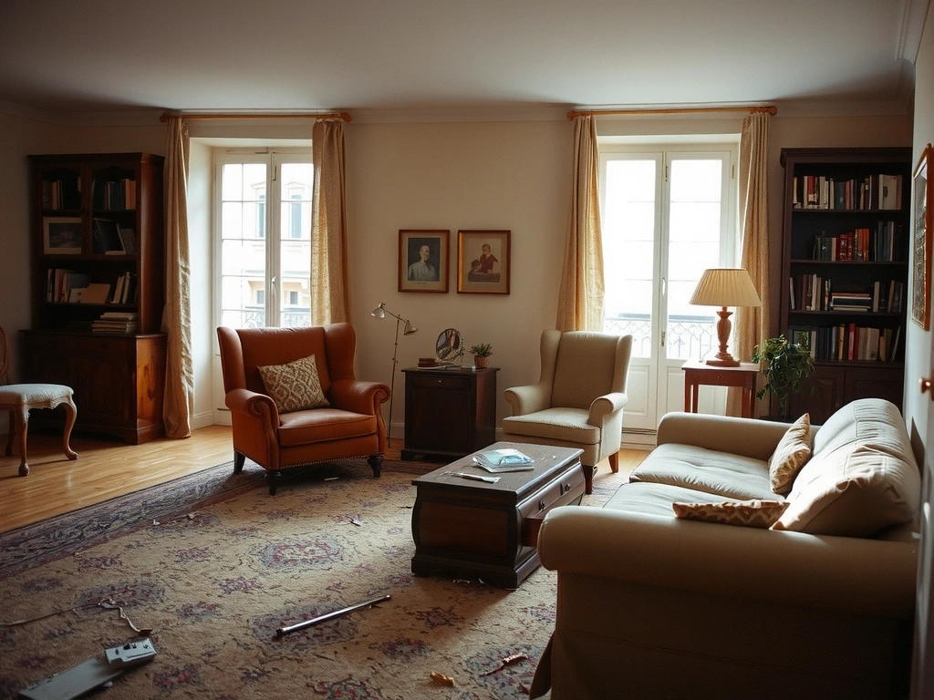 Salon avant intervention